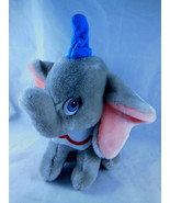 Vintage DUMBO Disneyland Blue hat Plush 8&quot; Twill Vintage Tag Excellent c... - $14.23 CAD