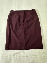 Worthington Works Stretch Women's Red Zip & Slit Pull-On Pencil Skirt Size 10 image 10