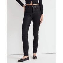 Madewell Womens Stovepipe Jeans in True Black Wash Coated Edition Black 27 - £26.52 GBP