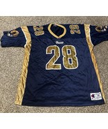 Vintage Marshall Faulk St Louis Rams Champion Jersey Mens Size 48/XL - $30.05