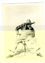 1950&#39;s Dance Recital  Boy Dancer in Overalls and Straw Hat 5 x 7 Photo  - £19.47 GBP