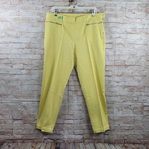 Skye&#39;s the Limit Women&#39;s Pants Size 12 Yellow Zipper Pockets &amp; Side Closure - £9.15 GBP