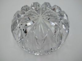 Crystal Ashtray Signed St. Louis - Large 6.75"  Heavy image 9