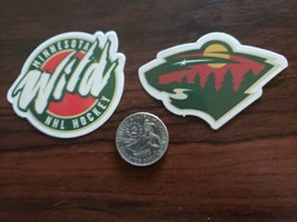 2 Minnesota Wild Vinyl Decal Sticker NHL Hockey Phone Laptop Flask Bottle - $2.50