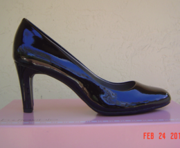 NEW BANDOLINO BLACK  PATENT LEATHER   PUMPS  SIZE 8 M - £31.31 GBP