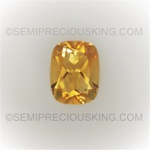 Natural Citrine Cushion Princess  Cut 9X7mm Amber Yellow Color VVS Clarity Loose - £31.65 GBP
