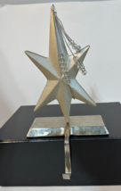 North Starburst Silver Star shaped Stocking Holder Hanger - £7.90 GBP