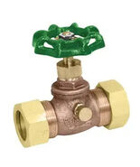 1/2" BRASS COMPRESSION STOP &amp; WASTE VALVE - €8,60 EUR
