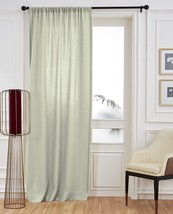 Natural Linen Curtains Rod Pocket Linen Curtain Panel Washed Linen Curtains - £42.84 GBP+