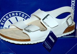 Birkenstock Men&#39;s White Milano Flip Flop Sandal Rubberized Sz US 11  EU 44 - £111.08 GBP