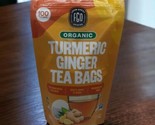  Organic Turmeric Ginger Herbal Supplement 100ct Tea Bags 7 oz Exp 11/2026 - £18.83 GBP