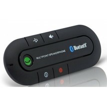 Wireless Multipoint Bluetooth Hands Free In Car Speakerphone Sun Visor Clip Kit - £17.09 GBP