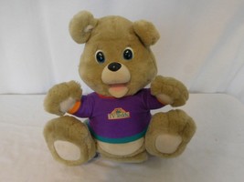 TV Teddy First Interactive Talking Friend Plush Bear Toy 1993  - $10.90