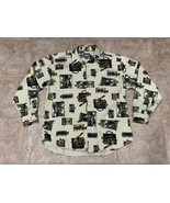 Vintage Woolrich Fly Fishing Shirt Fish Flies Motif LS Heavy Cotton Larg... - €19,15 EUR