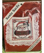 VTG NEW BERLIN CO. Counted Cross Stitch Kit  SANTA SACK - SANTA &quot;JOY&quot;  #... - $70.43 MXN