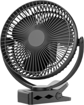 Mini Quiet Desk Fan 10000mAh USB Rechargeable Battery Operated Clip On F... - £59.93 GBP