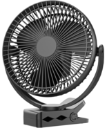 Mini Quiet Desk Fan 10000mAh USB Rechargeable Battery Operated Clip On F... - £60.06 GBP