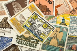 1920-1922 Germany Notgeld (Emergency Money) 25pc - Cities &amp; Buildings - £77.84 GBP
