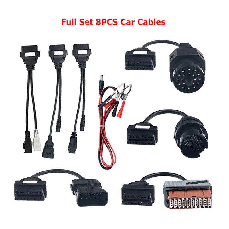 A+++ Quality OBD2 Converter Cable Full Set 8 PCS Car/Truck Cables For TCS PRO Di - £88.59 GBP