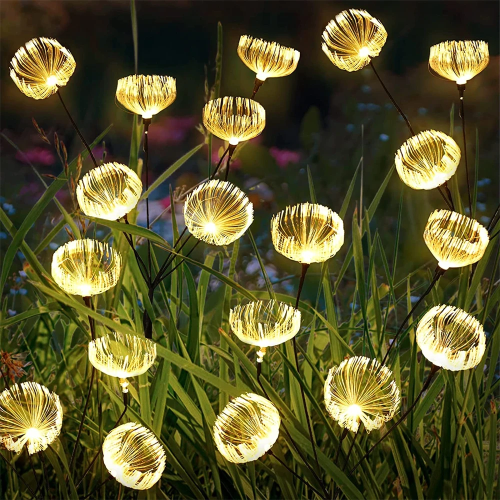 Solar Jellyfish Lamp Outdoor Garden Decorations Atmosphere Light Wind Dance Sola - £164.87 GBP