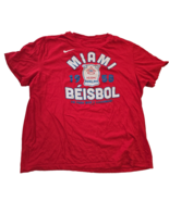 Miami Marlins 1958 Beisbol MLB The Nike Tee Tshirt XXL Red - $18.78