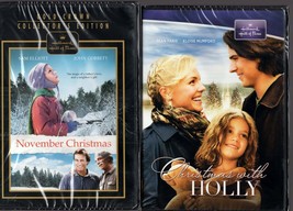 2 Hallmark Christmas DVDS- Christmas with Holly + November Christmas  BRAND NEW - £11.91 GBP