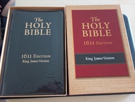 KJV 1611 Bible with Apocrypha - 400th Anniversary Edition- Genuine Leath... - $69.29