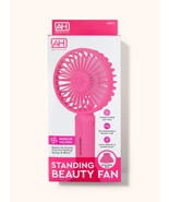 ABSOLUTE HOT RECHARGABLE LIGHT WEIGHT STANDING BEAUTY FAN #APBF13 PINK - $6.82 CAD