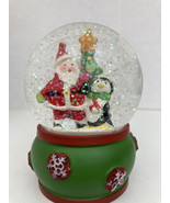Christmas Tree Santa &amp; Penguin Snow Globe - $27.15 CAD