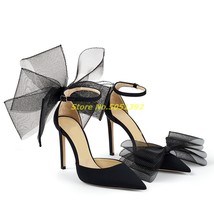 Newest Women Pumps Air Mesh Sexy Pointed Toe Stiletto High Heels Women Shoes Bla - £119.23 GBP