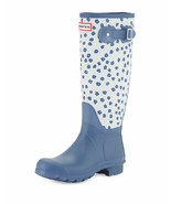 NEW Hunter Original Festival Floral Rain Boots, Blue (Size 5 M) - MSRP $... - £94.32 GBP