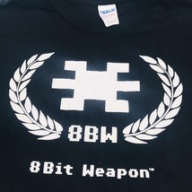 8 Bit Weapon Black Silkscreen T-Shirt Gilden XL Chiptune Electronic Video Game - £10.95 GBP