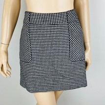 Tommy Hilfiger Herringbone Print Wool Blend Women&#39;s Size 2 Pocketed Mini... - £30.09 GBP