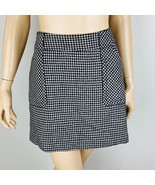 Tommy Hilfiger Herringbone Print Wool Blend Women&#39;s Size 2 Pocketed Mini... - £30.21 GBP
