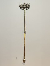 Vintage Solid Brass Phoenix Shell Wall Hook Picture Hanger 29.75” Made in India - £22.33 GBP