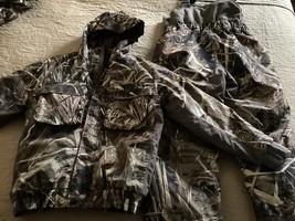 GW Realtree  Camo Camouflage Jacket and Pants Youth Kids M 8 to 10 Zip Heavy - $33.25