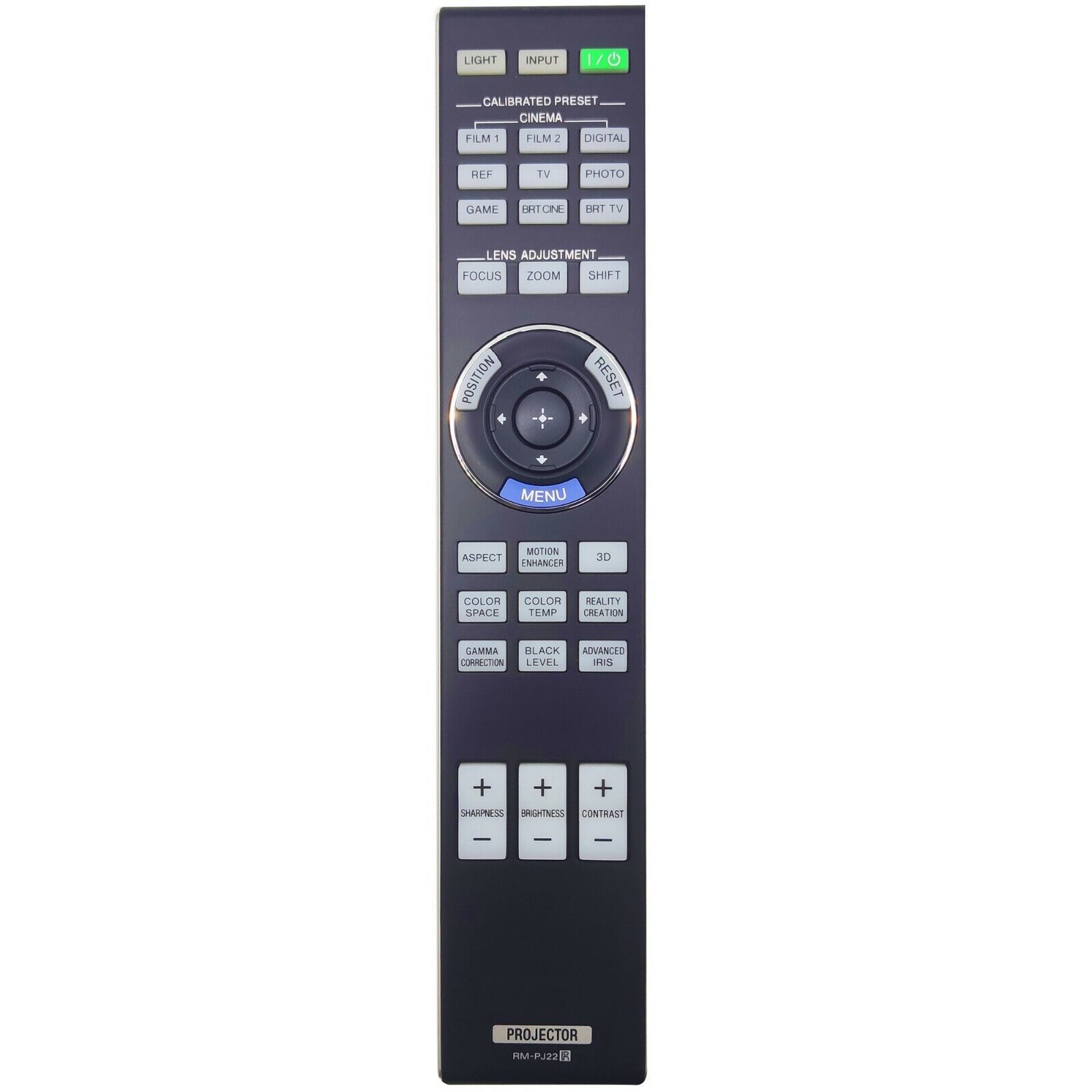 Projector Remote Control RM-PJ22 for Sony VPL-GT100, VPL-VW1100, VPL-VW1100ES  			