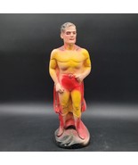Rare Vintage 1940s DC Superman Figure Carnival Chalkware Prize Original 15&quot; - $5,192.86 MXN