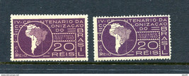 Brazil 1932 Sc 359 offset on glue side Map of South America  MNH 14502 - £7.91 GBP