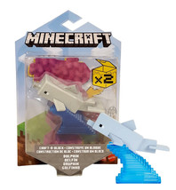 Minecraft Build-A-Portal Dolphin 3.25&quot; Figure with Wave Stand New in Package - £11.05 GBP