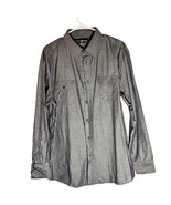 Beverly Hills Men Polo Club XL Gray Long Sleeve Button-Up Shirt XL - $328.15 MXN