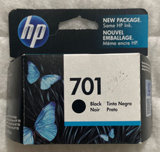 HP 701 Black Ink Cartridge CC635A For HP Fax 640 650 2140 OEM Sealed Ret... - £34.64 GBP