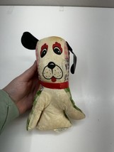 Unbranded Patchwork Dog Beaded Stuffed Animal Toy Vintage - $6.77