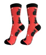 Cat Black Socks Full Body Fun Novelty Dress Casual Unisex SOX Kitten Pus... - $15.50 CAD
