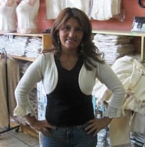 White Bolero jacket, ecological pyma cotton   - $39.00