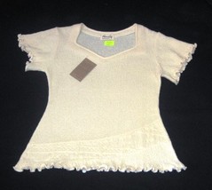 White shortsleeve crew shirt, ecological pyma cotton   - $57.77 CAD