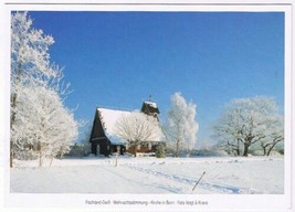 Postcard Christmas Spirit Church In Born Germany 4 1/2&quot; x 6 1/2&quot; - £3.08 GBP