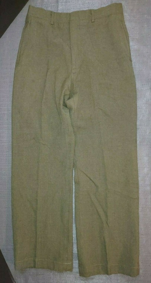 1984 USMC US MARINE CORP ALPHA PANTS WOOL GREEN 2234 SERGE 31XL - $39.59