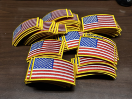 US American Flag Patch Military Forward Facing Shoulder Sew On 3.5&quot; X 2 ... - £75.18 GBP