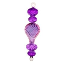 Purple Organic Luster Combo Egyptian Glass Christmas Ornament 6.75 Inch ... - $32.65